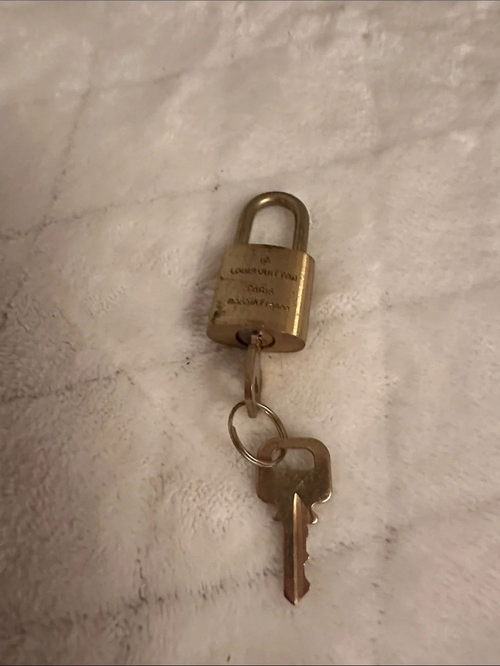 Louis Vuitton Gold Padlock Key Charm-304